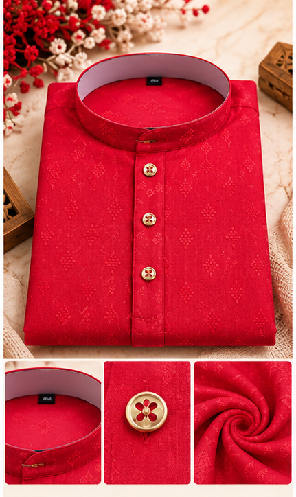 Deep Red Kurta