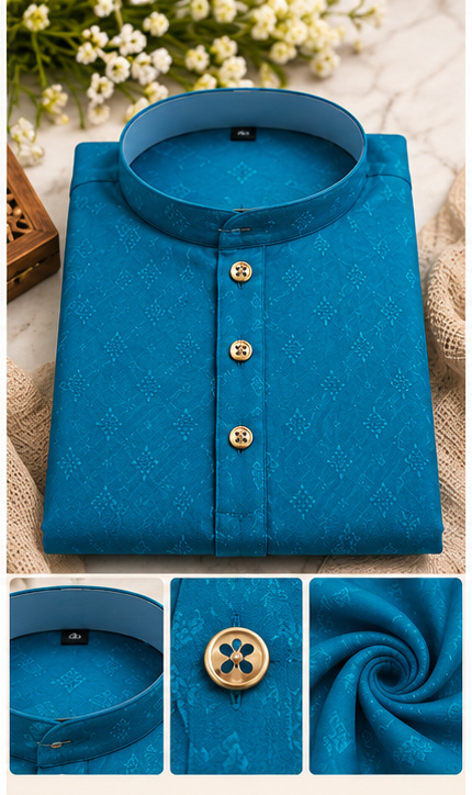 Teal Blue Kurta