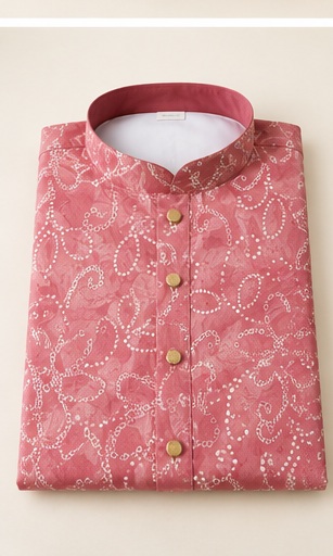 Dusty pink patterned kurta